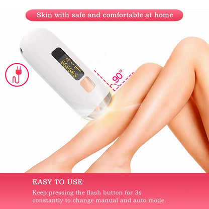 Laser Hair Removal for Women and Men,Ipl Hair Removal with Cooling System,Upgraded to 990,000 Flashes Permanent Hair Removal Device on Facial Legs Arms Bikini Line（White）