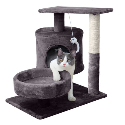 Cat Tree Cat Tower for Indoor Cats, Cat Furniture with Scratching Post, Condo for Kittens, Medium Cats - Dark Gray