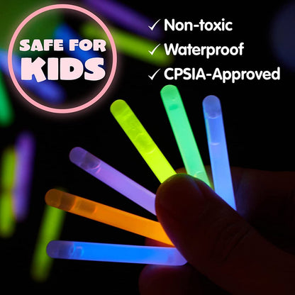 72 Pcs Easter Eggs with Mini Glow Sticks for Kids Glow-In-The-Dark, Easter Basket Stuffers Fillers Gift, Easter Theme Hunt Game Party Favors Decorations Supplies, Classroom Prizes