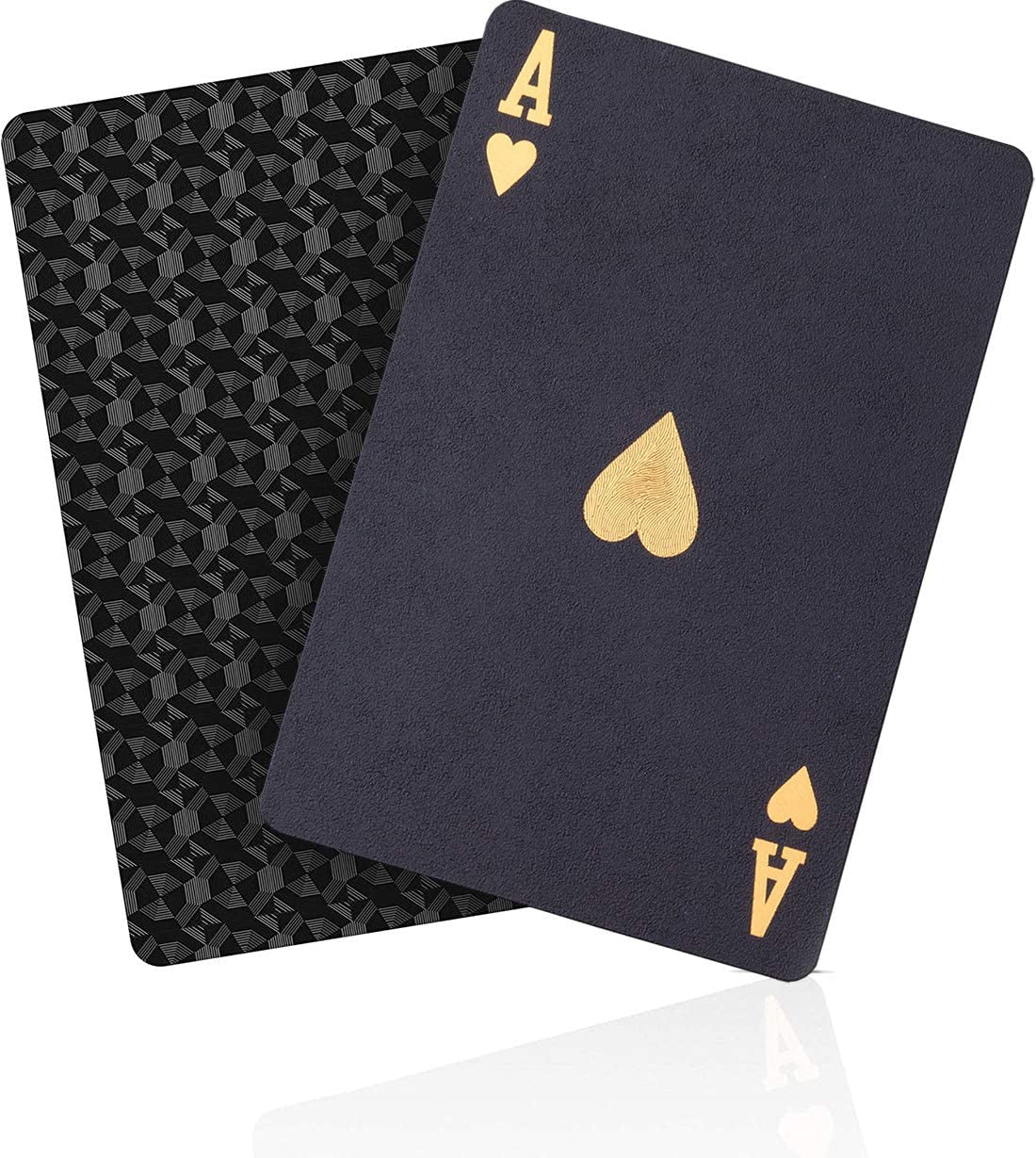 Waterproof Playing Cards, Plastic Playing Cards, Deck of Cards, Gift Poker Cards (Black Diamond Cards)