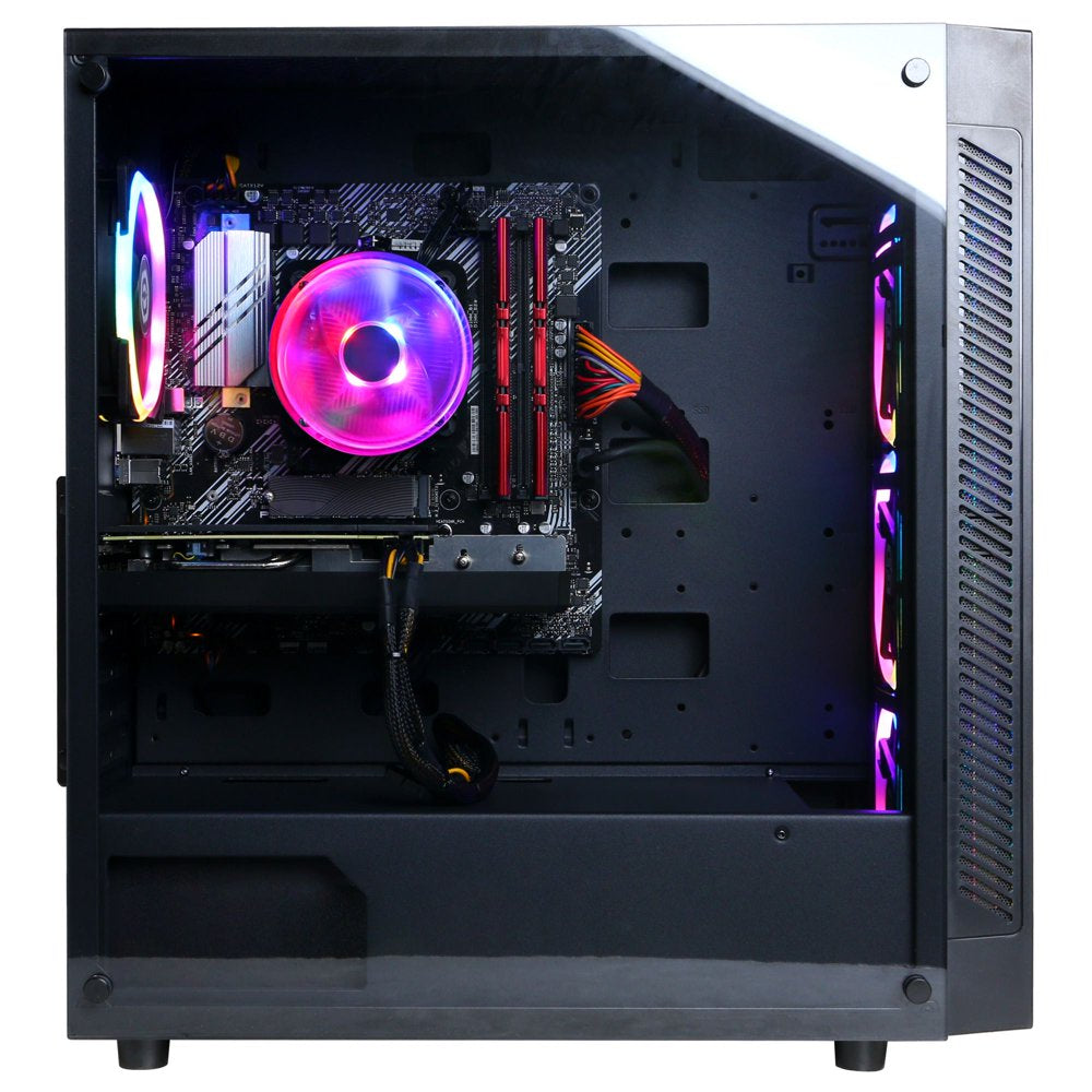 Gamer Master Gaming Desktop, AMD Ryzen 5 5500, 16GB, AMD Radeon RX 6700 10GB, 1TB SSD, Black, GMA6800WST