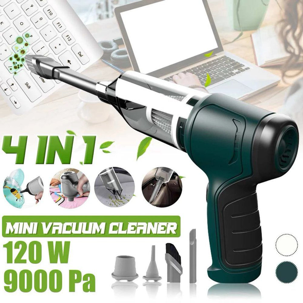 Handheld Vacuum Cordless, Mini Handheld Vacuum Cleaner 9000Pa USB Rechargeable, Dust Buster, Air Blower and Vacuum Pump 3 in 1, Wet Dry Vacuum Cleaner for Car, Home, Office, Pet Hair Cleaning