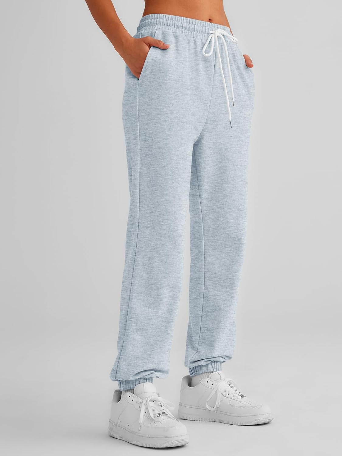 Women'S Cinch Bottom Sweatpants High Waisted Athletic Joggers