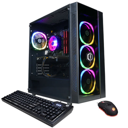 Gamer Master Gaming Desktop, AMD Ryzen 5 5500, 16GB, AMD Radeon RX 6700 10GB, 1TB SSD, Black, GMA6800WST