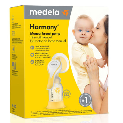 Harmony Manual Breast Pump with Personalfit Flex Breast Shield, 6 Piece Set