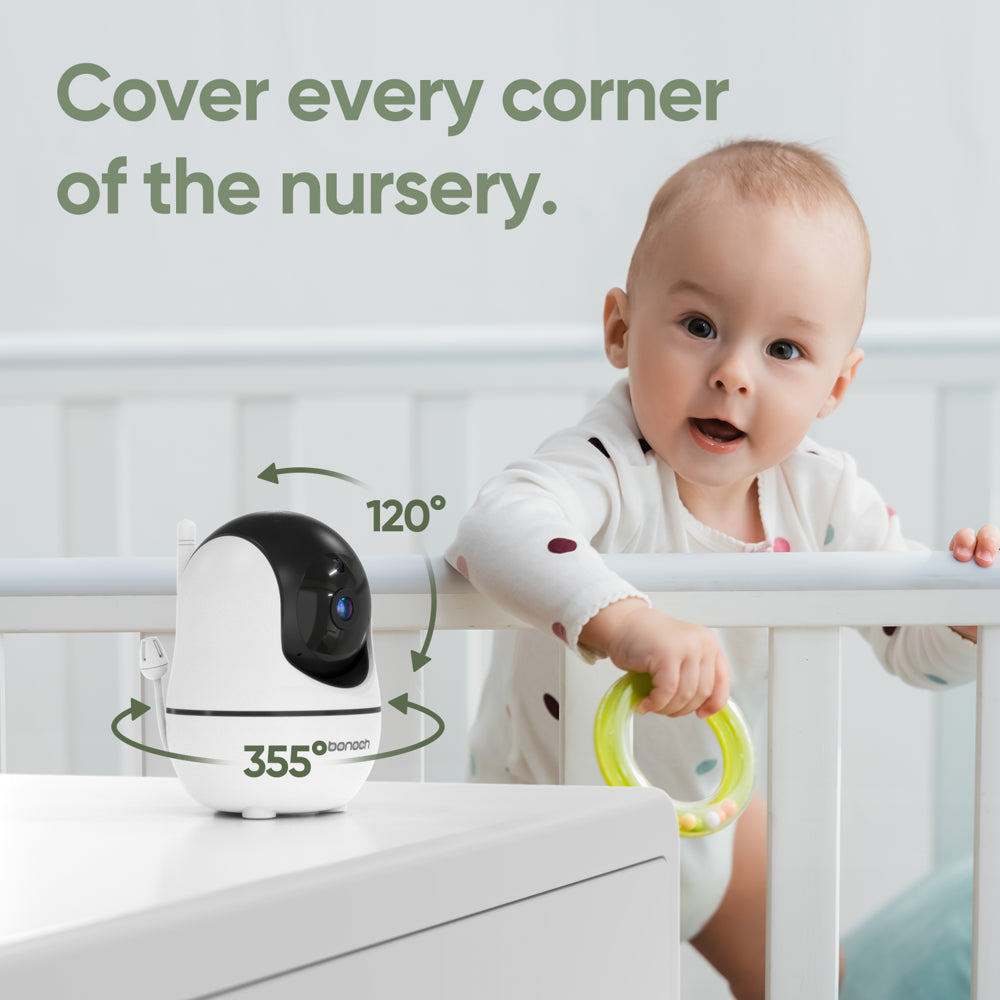 720P HD Megaview Baby Monitor with Video Camera and Audio 7-Inch Screen Secure from Hacking No Wi-Fi