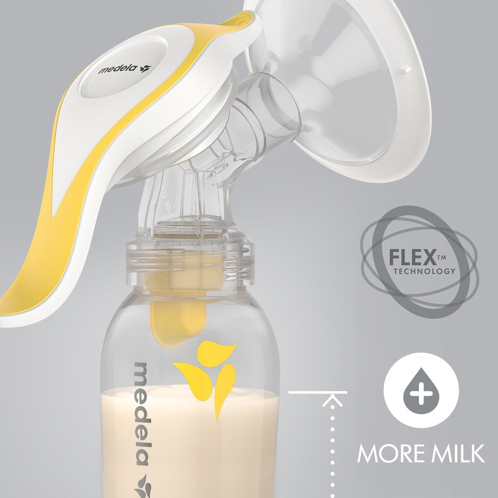 Harmony Manual Breast Pump with Personalfit Flex Breast Shield, 6 Piece Set