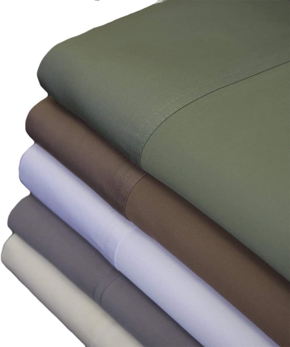 ABRIPEDIC Sheets, Viscose from Bamboo, Sheet Set 600 Thread Count, Silky Soft Sheets, Viscose from Bamboo, Sheet Set, King, Taupe