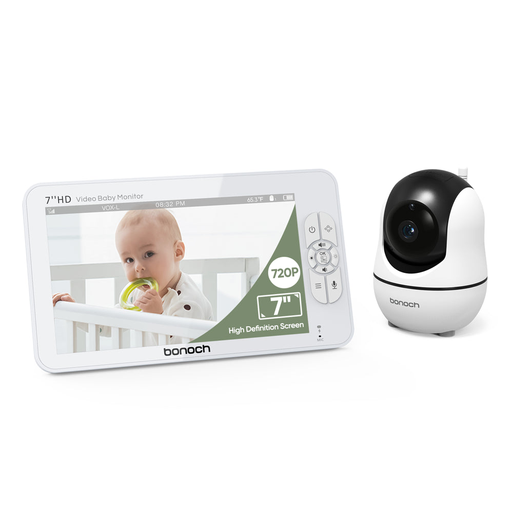 720P HD Megaview Baby Monitor with Video Camera and Audio 7-Inch Screen Secure from Hacking No Wi-Fi