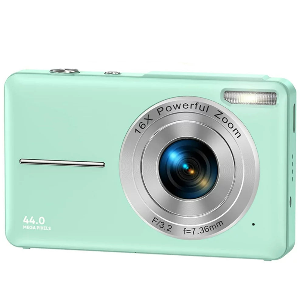 1080P Digital Camera 16X Digital Zoom Compact Point and Shoot Camera Portable Small Camera Starter Camera for Teens Students Boys Girls Seniors(Green)