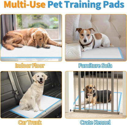 Dog and Puppy Training Pads, 13”×18” Disposable Dog Pee Pads, 100/Counts Ultra Absorbent & Leak-Proof Pet Underpads, Dry Quickly Pee Pad for Dog Cats Rabbits or Other House Training Pets