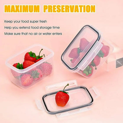 Airtight Food Storage Containers Set, 14 PCS Kitchen Storage Containers with Lids for Flour, Cereal Kitchen Containers ,Transparent Food Storage Containers