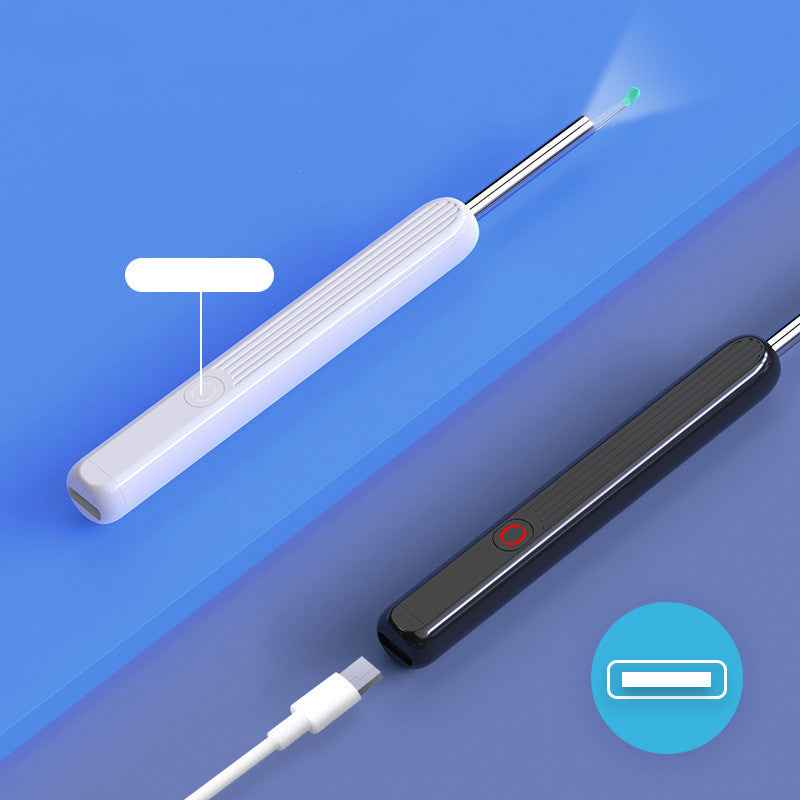 NE3 Ear Cleaner Otoscope Ear Wax Removal Tool with Camera LED Light Wireless Ear Endoscope Ear Cleaning Kit for I-Phone