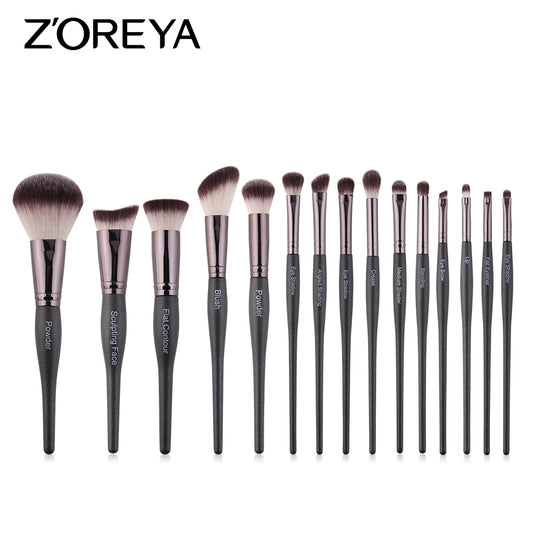 Makeup Brushes 10/15Pcs Brush Set with Bowling Handle Powder Foundation Eye Shadow Brush for Beauty Tool 2019 New