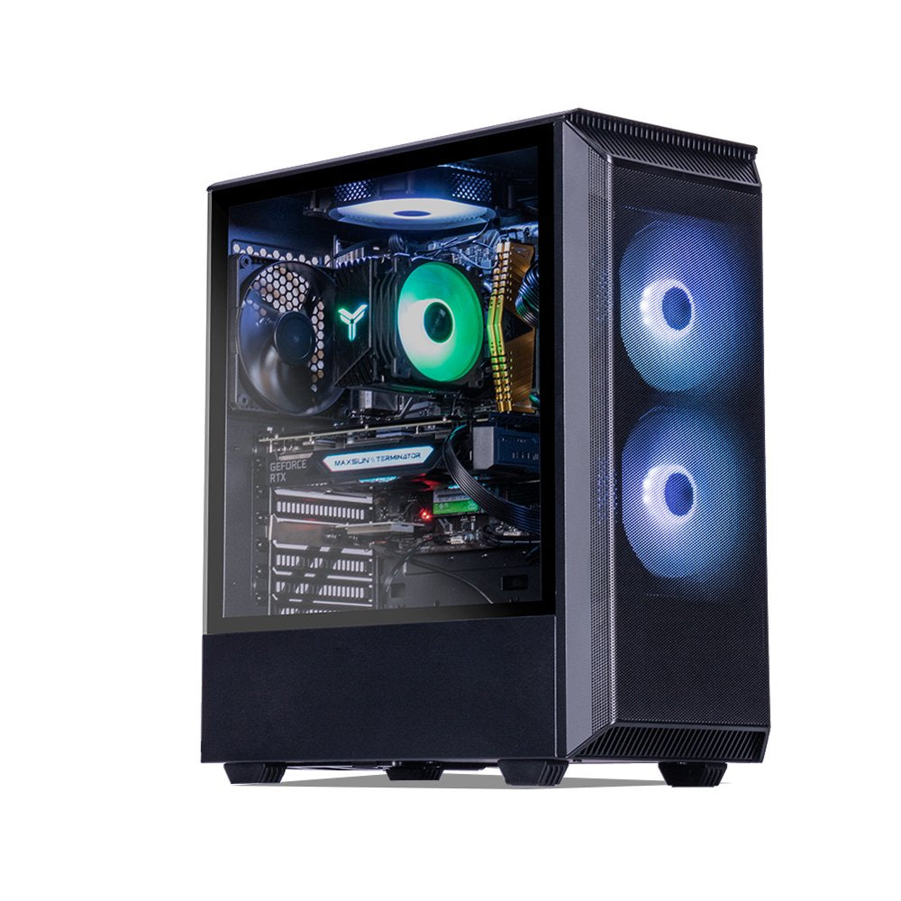 Gaming Desktop Pc,Intel I5 12400F 4.4Ghz,Rtx2060S,500Gb Ssd Nvme,16G Ddr4,Rgb,Wifi,Win 11 Ready,Gamer Desktop Computer